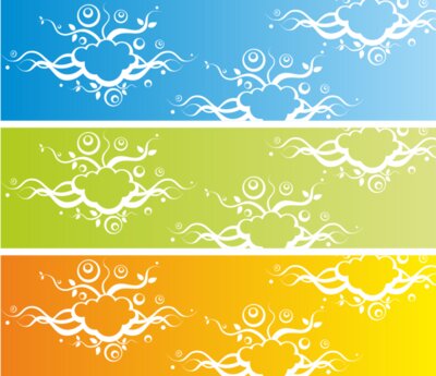banner with abstract background  2 